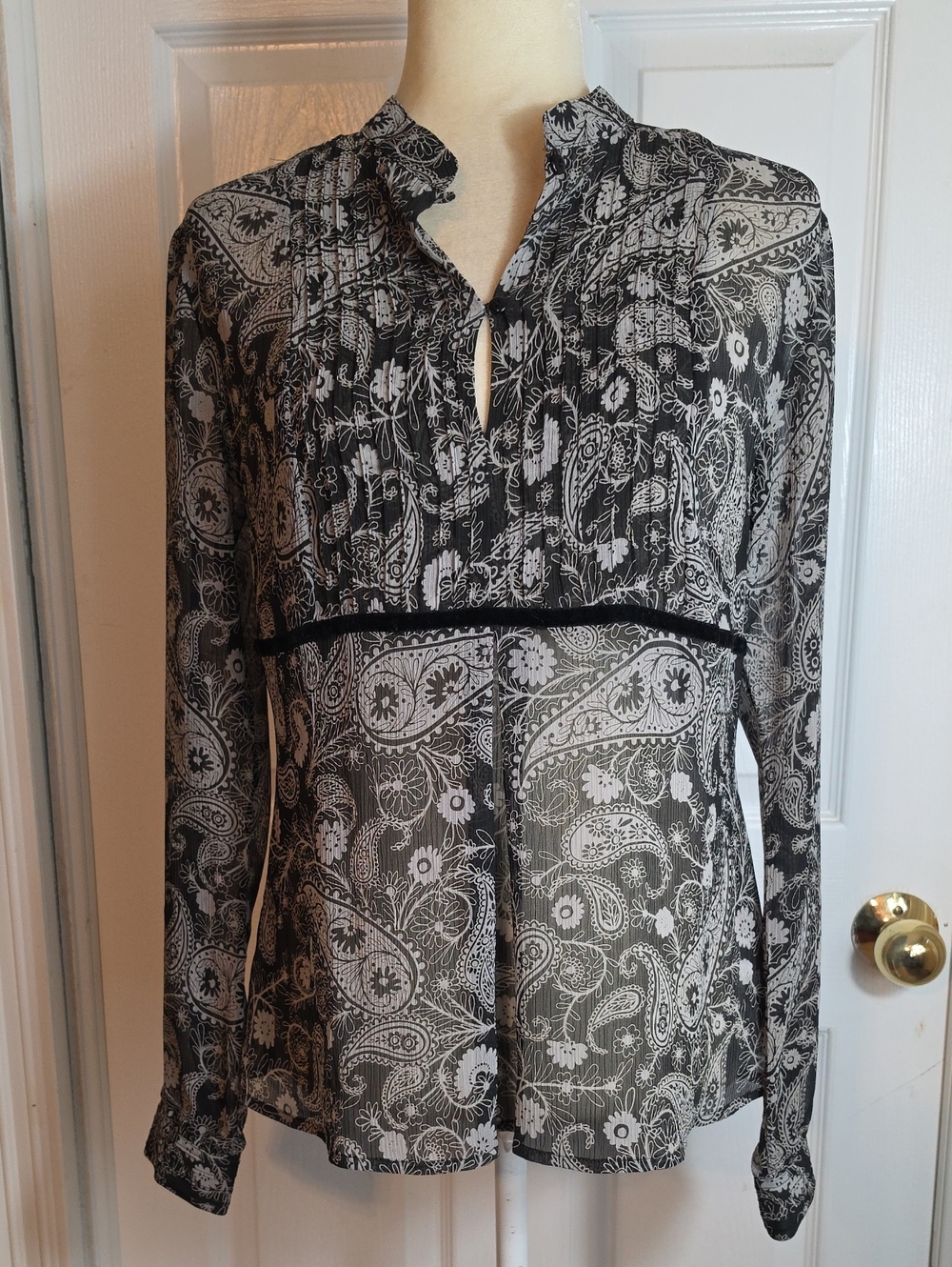 Apt.9 Paisley Pleated Blouse